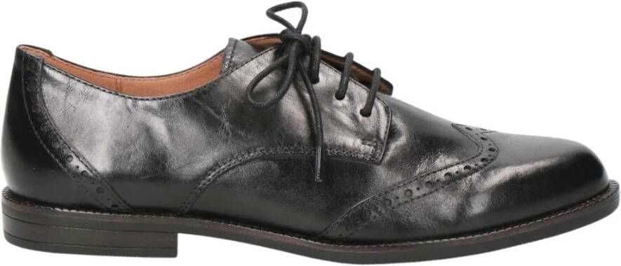 Caprice Nappa klassieke lederen flats Black Dames