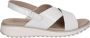 Caprice Witte Casual Open Platte Sandalen White Dames - Thumbnail 1