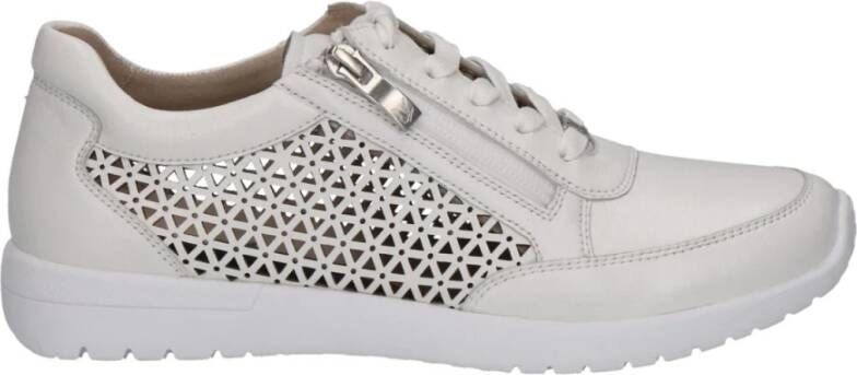 Caprice Witte Nappa Sneakers voor Vrouwen White Dames