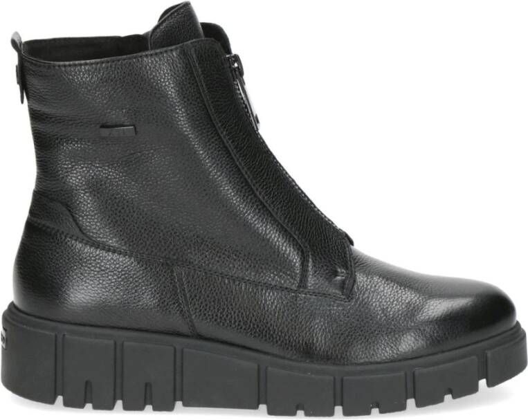 Caprice Zwarte Casual Gesloten Booties Vrouwen Black Dames