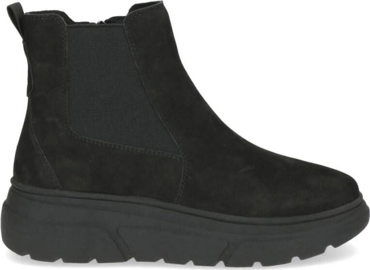 Caprice Zwarte Casual Gesloten Booties Vrouwen Black Dames