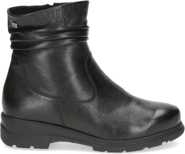 Caprice Zwarte Casual Gesloten Booties Vrouwen Black Dames