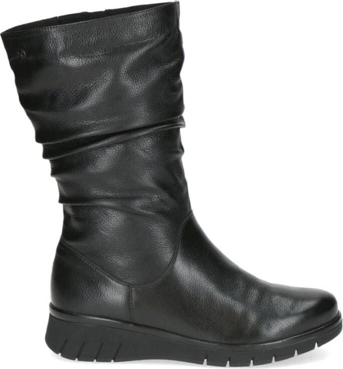 Caprice Zwarte Casual Gesloten Booties Vrouwen Black Dames