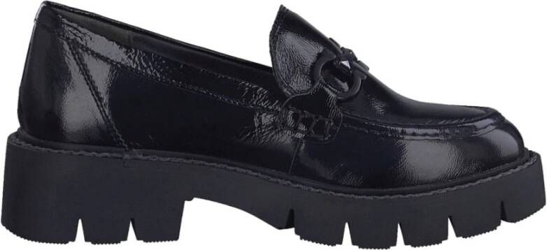 Caprice Zwarte gesloten loafers voor dames Black Dames