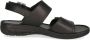 Caprice Zwarte Nappa Casual Open Sandalen Black Dames - Thumbnail 1