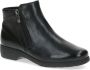 Caprice Zwarte Nappa Gesloten Booties Black Dames - Thumbnail 1