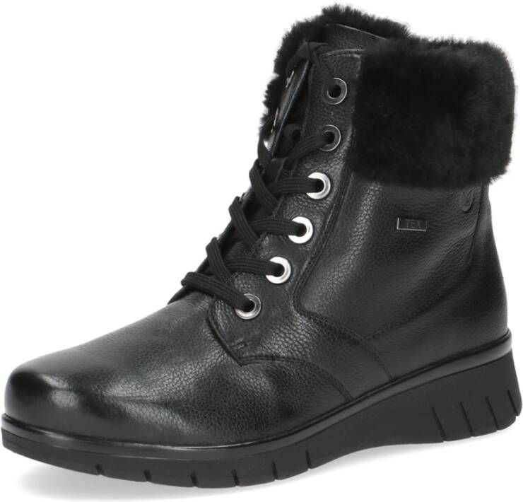 Caprice Zwarte Nappa Winterlaarzen Black Dames