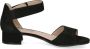 Caprice Zwarte Suède Casual Open Sandalen Black Dames - Thumbnail 3