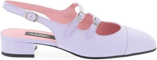 Carel Abrikoos Mary Jane Slingback Schoenen Purple Dames