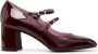 Carel Burgundy Patent Leather Stijlvolle Handtas Red Dames - Thumbnail 1