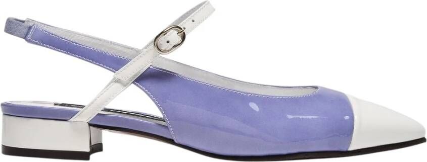 Carel Almond Toe Slingback Pumps Blue Dames