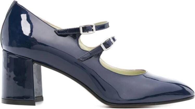 Carel Blauwe Mary Janes met 60mm Hak Blue Dames