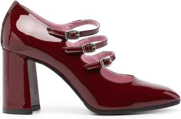 Carel Bordeaux Patent Mary Jane Schoenen Brown Dames