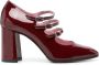 Carel Bordeaux Patent Mary Jane Schoenen Brown Dames - Thumbnail 1