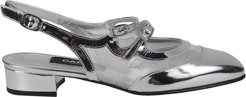 Carel Dubbele Band Platte Slingback Schoenen Gray Dames