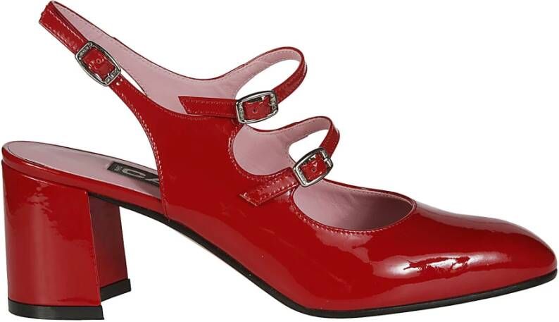 Carel Dubbele Band Slingback Hakken Red Dames