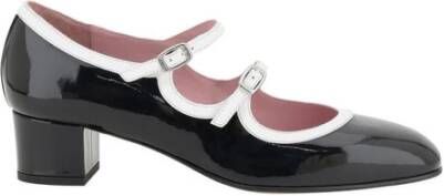 Carel Elegante leren pumps met verstelbare bandjes Black Dames