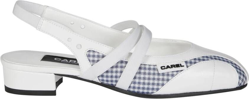 Carel Elegante Slingback Schoenen White Dames