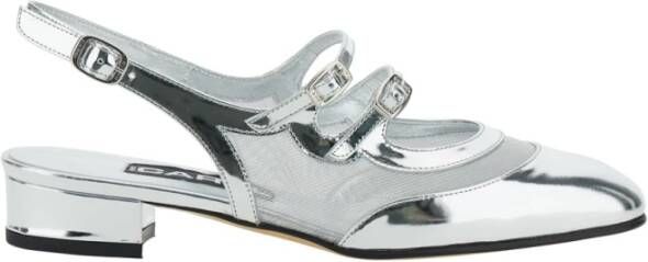 Carel Sling Back Dubbele Band Platte Schoenen Gray Dames