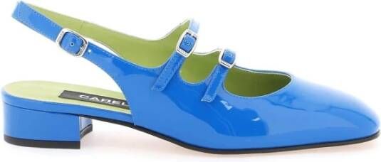 Carel Lakleren Slingback Mary Jane Blue Dames