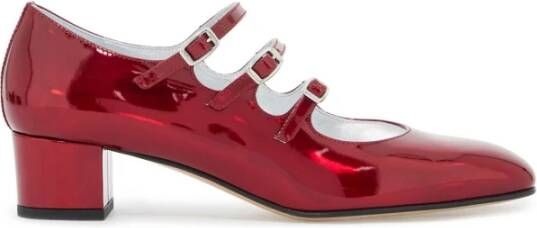 Carel Metallic Mary Jane Kina Schoenen Red Dames