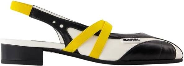 Carel Peachy Katoen Slingback Sandalen Black Dames