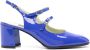 Carel Platte schoenen met verstelbare bandjes en glitterapplicaties Blue Dames - Thumbnail 1