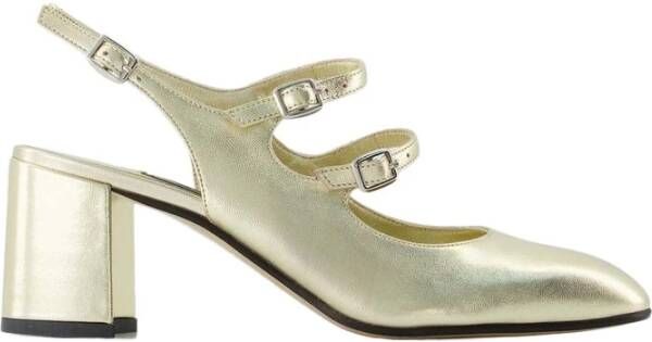 Carel Glitter Leren Mary Janes Platine Gray Dames