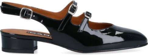 Carel Zwarte Hak Peche Patent Schoenen Black Dames