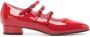 Carel Rode Patentleren Gesploze Platte Schoenen Rood Dames - Thumbnail 1