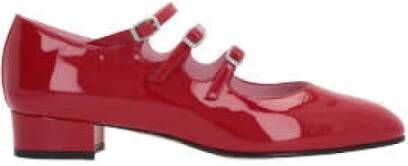 Carel Rode Lakleren Mary-Jane Platte schoenen Red Dames