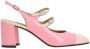 Carel Roze Lakleren Slingback met Amandelvormige Neus Pink Dames - Thumbnail 2