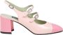 Carel Roze Lakleren Slingback met Amandelvormige Neus Pink Dames - Thumbnail 1