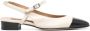 Carel Vierkante Neus Gespband Leren Schoenen Beige Dames - Thumbnail 1