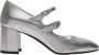 Carel Zilveren Leren Mary Janes Pumps Gray Dames - Thumbnail 1