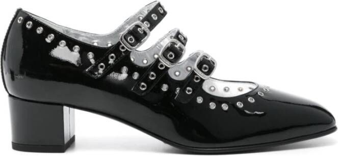 Carel Zwarte Ballerina Pumps met Gesp Sluiting Black Dames