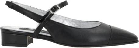 Carel Zwarte Hak Slingback Mary-Jane Schoen Black Dames