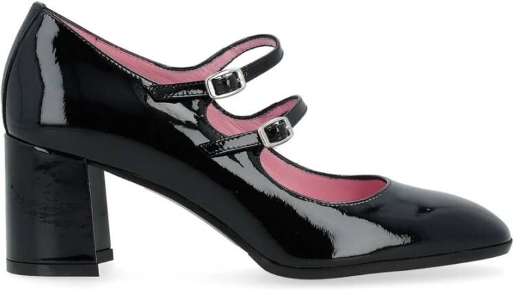 Carel Zwarte lakleren hoge hak schoen Black Dames