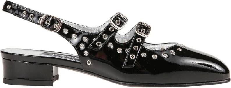 Carel Zwarte Lakleren Stijlvolle Schoenen Black Dames