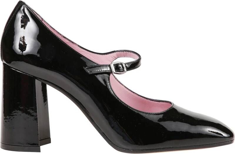 Carel Zwarte Lakleren Stijlvolle Schoenen Black Dames