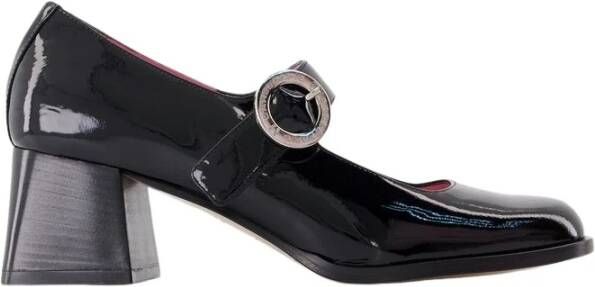 Carel Zwarte leren Carmen Pumps met 5cm hak Black Dames