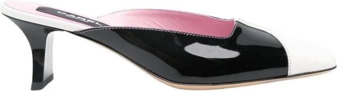 Carel Zwarte Leren Kitten Heel Schoenen Black Dames