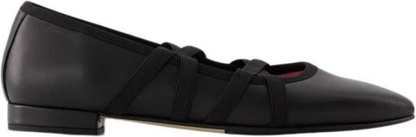 Carel Paris Loafers & ballerina schoenen Tutu Ballerinas Leather Black in zwart