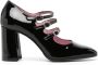 Carel Zwarte Patent Mary Jane Schoenen Black Dames - Thumbnail 1