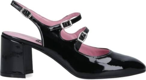 Carel Slingback Mary Janes in lakleer Black Dames