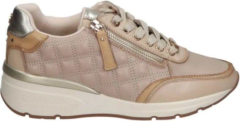 Carmela Stijlvolle Sneakers voor Mannen en Vrouwen Beige Dames