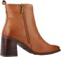 Carmela Elegant Heeled Boots Brown Dames - Thumbnail 1