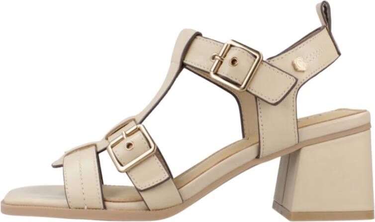 Carmela Elegante High Heel Sandalen Beige Dames