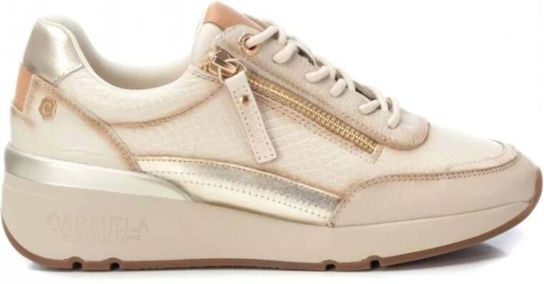 Carmela Hielo Sneakers Beige Dames