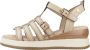 Carmela Modieuze Wedges Schoenen voor Vrouwen Beige Dames - Thumbnail 1